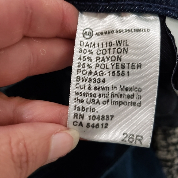 AG Adriano Goldschmied Stilt Cigarette Leg jeans size 26 - Picture 9 of 10